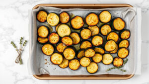 how to roast zucchini in a toaster oven