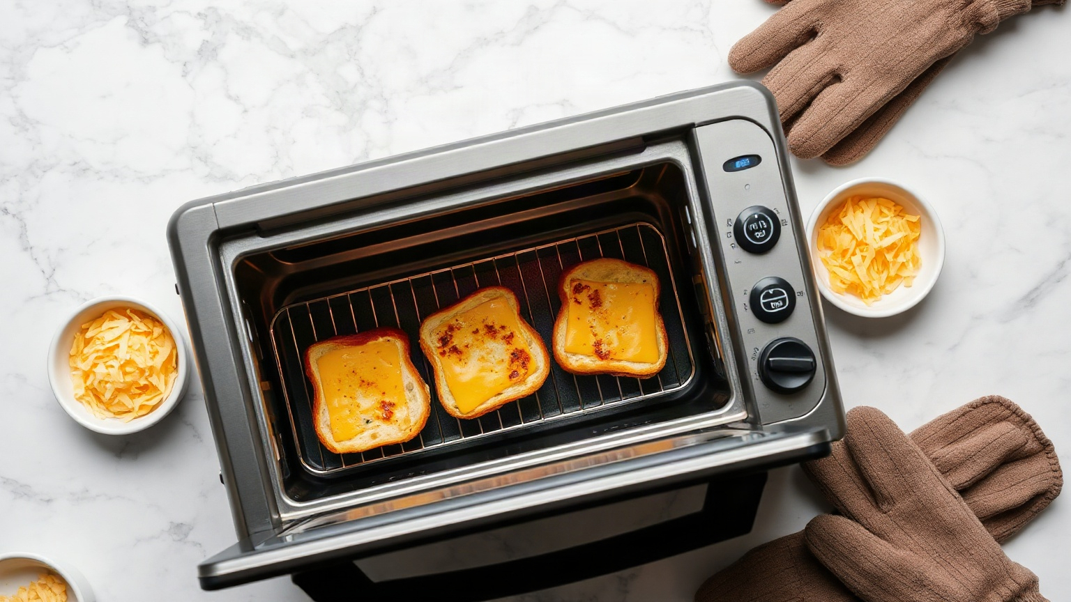 how to use broil setting on toaster oven without burning food