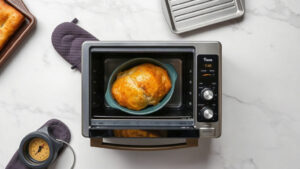 how to use convection bake setting on toaster oven