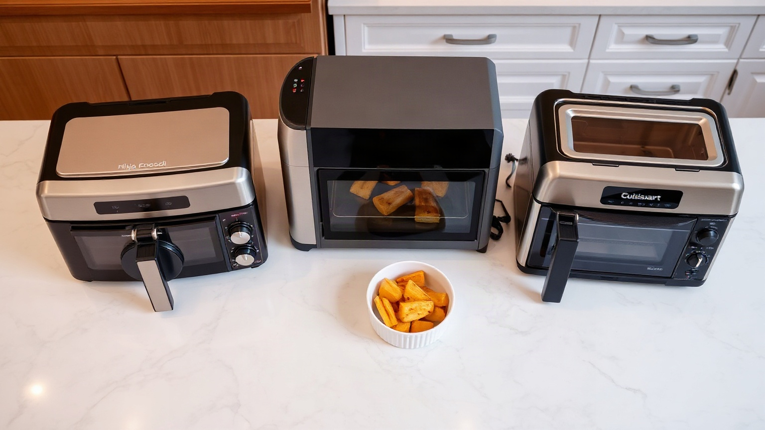 ninja foodi digital air fry oven vs breville smart oven air vs cuisinart toa-70 which is best for most people